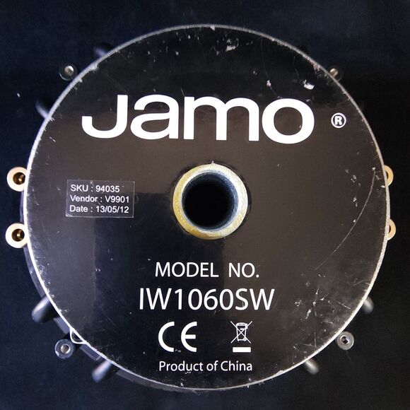 Black Jamo IW 1060 SW In-Wall 10 inch Passive Subwoofer Sub Audio Speaker 300W - Picture 6 of 8